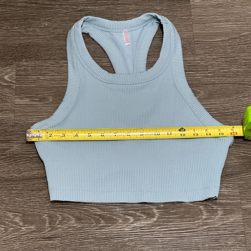 Free People Blue Ribbed Tank Top - Picture 2 of 3